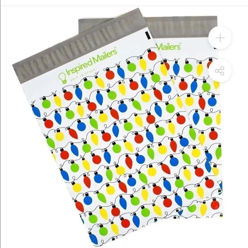 Poly Mix 6x9 10x13 50 pcs XMAS Bundle stickers